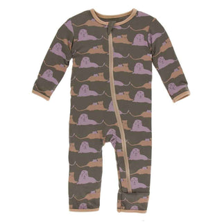 KicKee Pants Print Coverall with Zipper - Lions