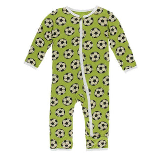KicKee Pants Print Coverall with Zipper - Meadow Soccer