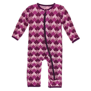 KicKee Pants Print Coverall with Zipper - Melody Waves