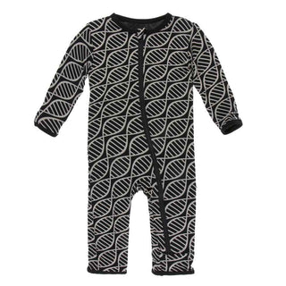 KicKee Pants Print Coverall with Zipper - Midnight Double Helix