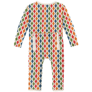 KicKee Pants Print Coverall with Zipper - Mod Chain
