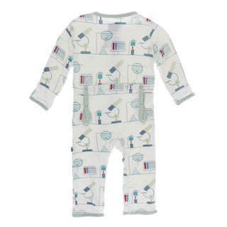 KicKee Pants Print Coverall with Zipper - Natural Chemistry Lab