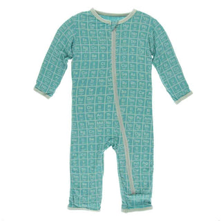 KicKee Pants Print Coverall with Zipper - Neptune Elements