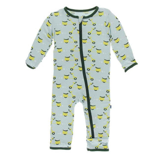 KicKee Pants Print Coverall with Zipper - Spring Sky Scooter
