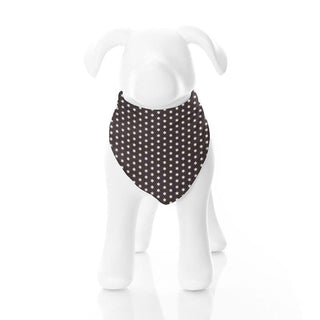 Print Bamboo Dog Bandana - Midnight Tiny Snowflakes Dog Apparel