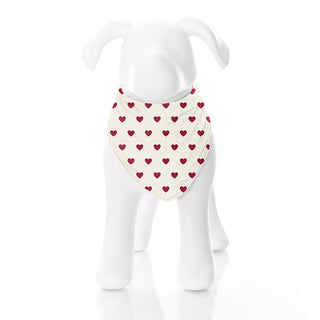 KicKee Pants Print Dog Bandana - Natural Hearts