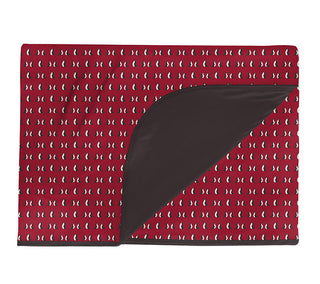 KicKee Pants Print Double Layer Throw Blanket, Crimson Penguins - One Size