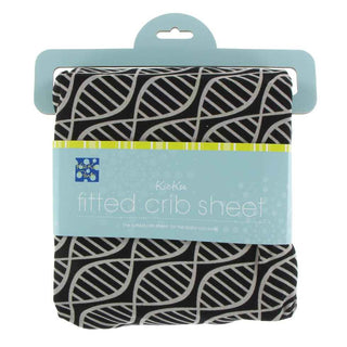 KicKee Pants Print Fitted Crib Sheet - Midnight Double Helix, One Size