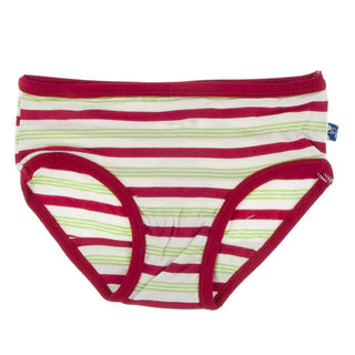 KicKee Pants Print Girls Underwear- 2020 Candy Cane Stripe