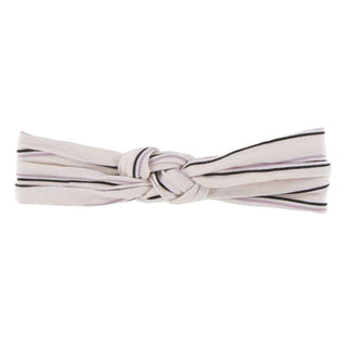 KicKee Pants Print Knot Headband Girl Parisian Stripe, One Size