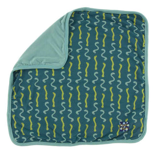 KicKee Pants Print Lovey - Oasis Worms, One Size