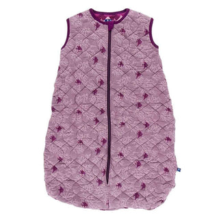 Print Bamboo Quilted Sleeping Bag - Pegasus Coral Fans/Melody Waves KicKee Pants Size: 0-6 Months