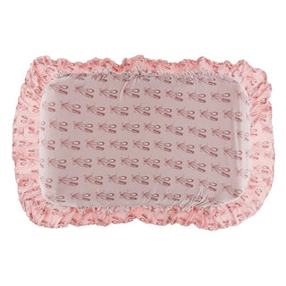 KicKee Pants Print Ruffle Changing Pad Cover - Baby Rose Ballet, One Size