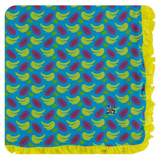 KicKee Pants Print Ruffle Toddler Blanket - Tropical Fruit, One Size