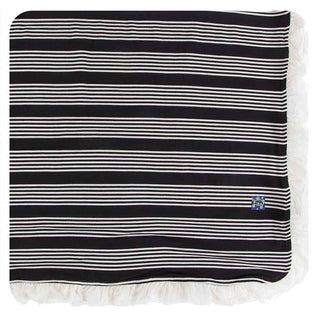 Print Ruffle Toddler Blanket - Zebra Agriculture Stripe, One Size KicKee Pants