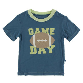 KicKee Pants Print Short Sleeve Easy Fit Crew Neck Graphic Tee - Deep Sea Game Day