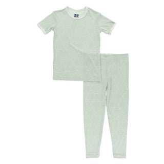KicKee Pants Print Short Sleeve Pajama Set - Aloe Venus Orbit