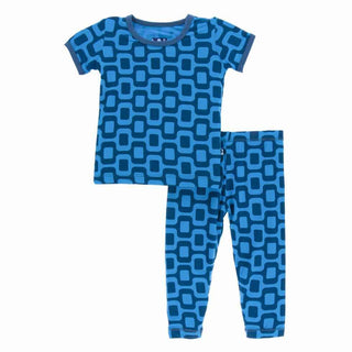 KicKee Pants Print Short Sleeve Pajama Set, Ipanema