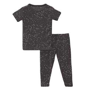 Print Short Sleeve Pajama Set - Midnight Constellations KicKee Pants Size: 6-12 Months