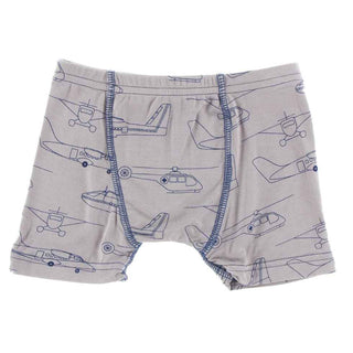 KicKee Pants Print Single Boys Boxer Brief - Feather Heroes in the Air