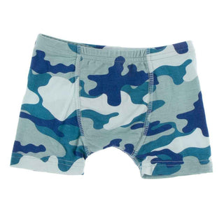 KicKee Pants Print Single Boys Boxer Brief - Oasis Military