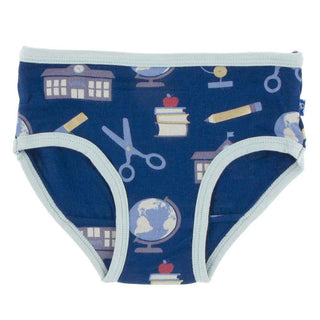 KicKee Pants Print Single Girls Underwear - Navy Education