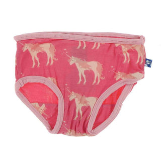 KicKee Pants Print Single Underwear - Red Ginger Unicorns