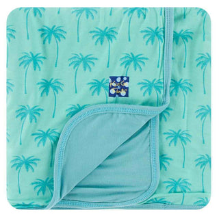 KicKee Pants Print Stroller Blanket - Glass Palm Trees, One Size