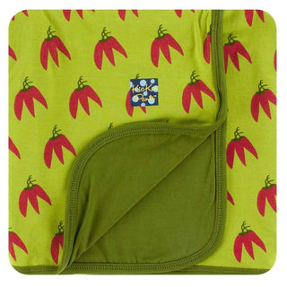 KicKee Pants Print Stroller Blanket - Meadow Chili Peppers, One Size