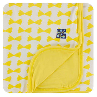 KicKee Pants Print Stroller Blanket - Natural Farfalle, One Size