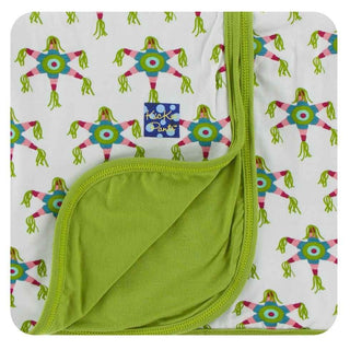 Print Bamboo Stroller Blanket - Natural Pinata, One Size KicKee Pants Size: One Size