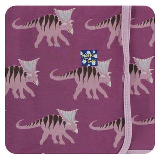 KicKee Pants Print Swaddling Blanket - Amethyst Kosmoceratops, One Size