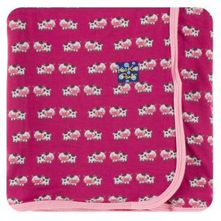 Print Swaddling Blanket - Berry Cow, One Size Swaddling Blankets