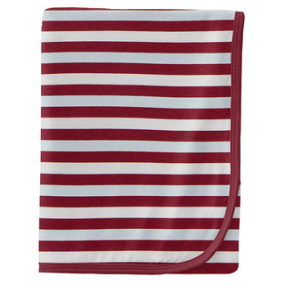KicKee Pants Print Swaddling Blanket - Playground Stripe - One Size