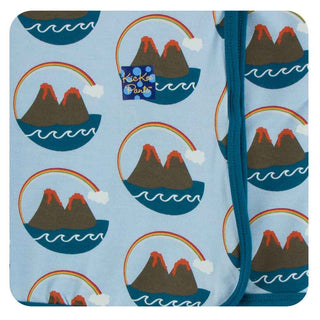 KicKee Pants Print Swaddling Blanket - Pond Volcano, One Size