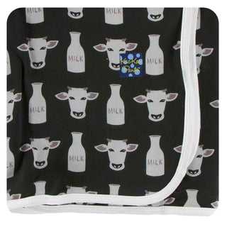 KicKee Pants Print Swaddling Blanket - Zebra Tuscan Cow, One Size