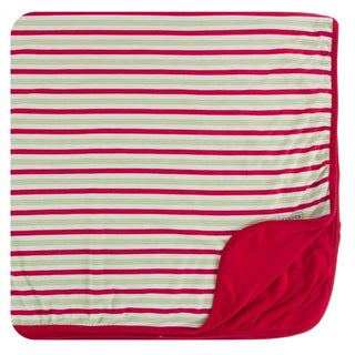 KicKee Pants Print Toddler Blanket - 2020 Candy Cane Stripe, One Size