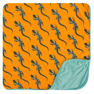 KicKee Pants Print Toddler Blanket - Apricot Bead Lizard, One Size