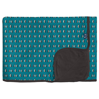 KicKee Pants Print Toddler Blanket, Bay Penguins - One Size