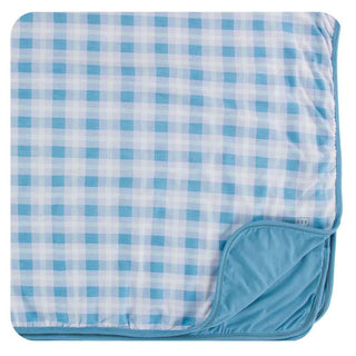 KicKee Pants Print Toddler Blanket - Blue Moon 2020 Holiday Plaid, One Size
