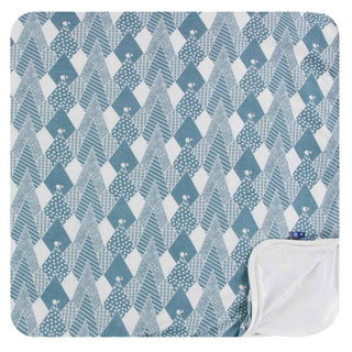 KicKee Pants Print Toddler Blanket - Dusty Sky Mountains, One Size