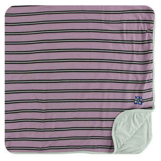KicKee Pants Print Toddler Blanket - Elderberry Kenya Stripe, One Size