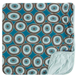 KicKee Pants Print Toddler Blanket - Heritage Blue Agate Slices, One Size