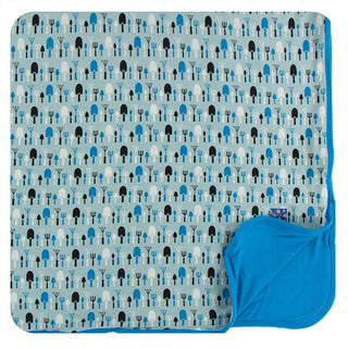 KicKee Pants Print Toddler Blanket - Jade Garden Tools, One Size