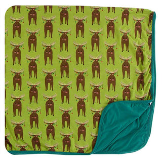 KicKee Pants Print Toddler Blanket - Meadow Bad Moose, One Size