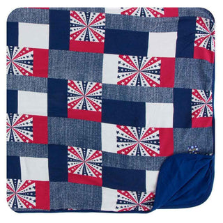 KicKee Pants Print Toddler Blanket - Patchwork, One Size