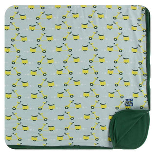 KicKee Pants Print Toddler Blanket - Spring Sky Scooter, One Size