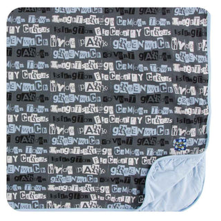 KicKee Pants Print Toddler Blanket - Stone London Towns, One Size