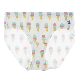 KicKee Pants Print Womens Underwear, Natural Ice Cream