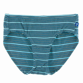 KicKee Pants Print Womens Underwear, Shining Sea Stripe
